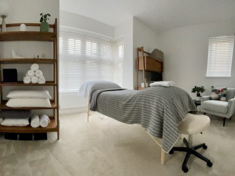 Sarah Cutler Reflexology room
