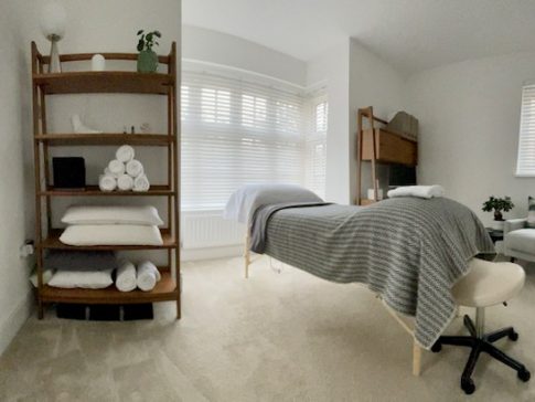 Sarah Cutler Reflexology room